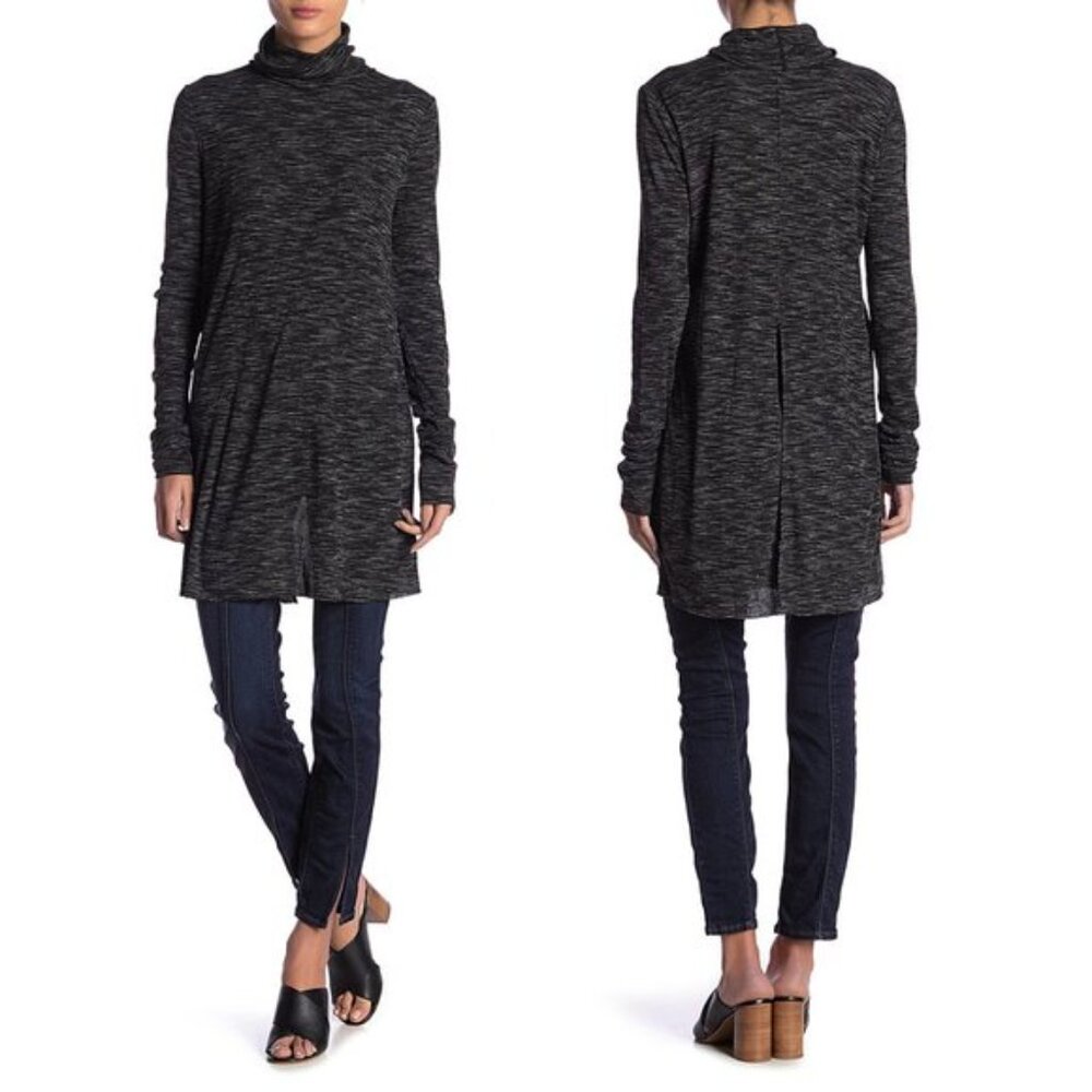 Free People - Stonecold Long Sleeve Tunic OB887378 | Medium | Gray Marl Spacedye